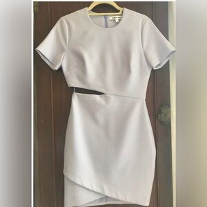 Elegant Lilac Cutout Sheath Dress - Women